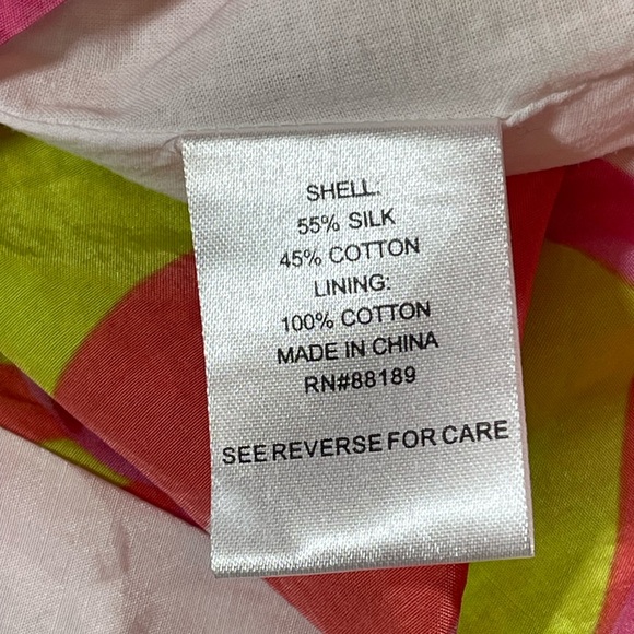 Lilly Pulitzer “Blossom” strapless dress w/basque waist - Picture 9 of 9